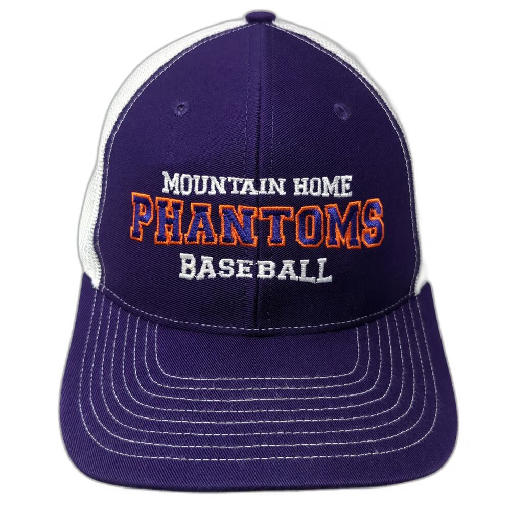 Richardson Trucker Hat Purple White One Size Mountain Home Phantoms Baseball 112